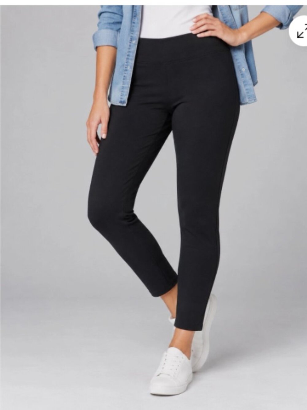 J. Jill Weaver Collection Black Smooth Fit Slim Leg Pant Size XL NWT